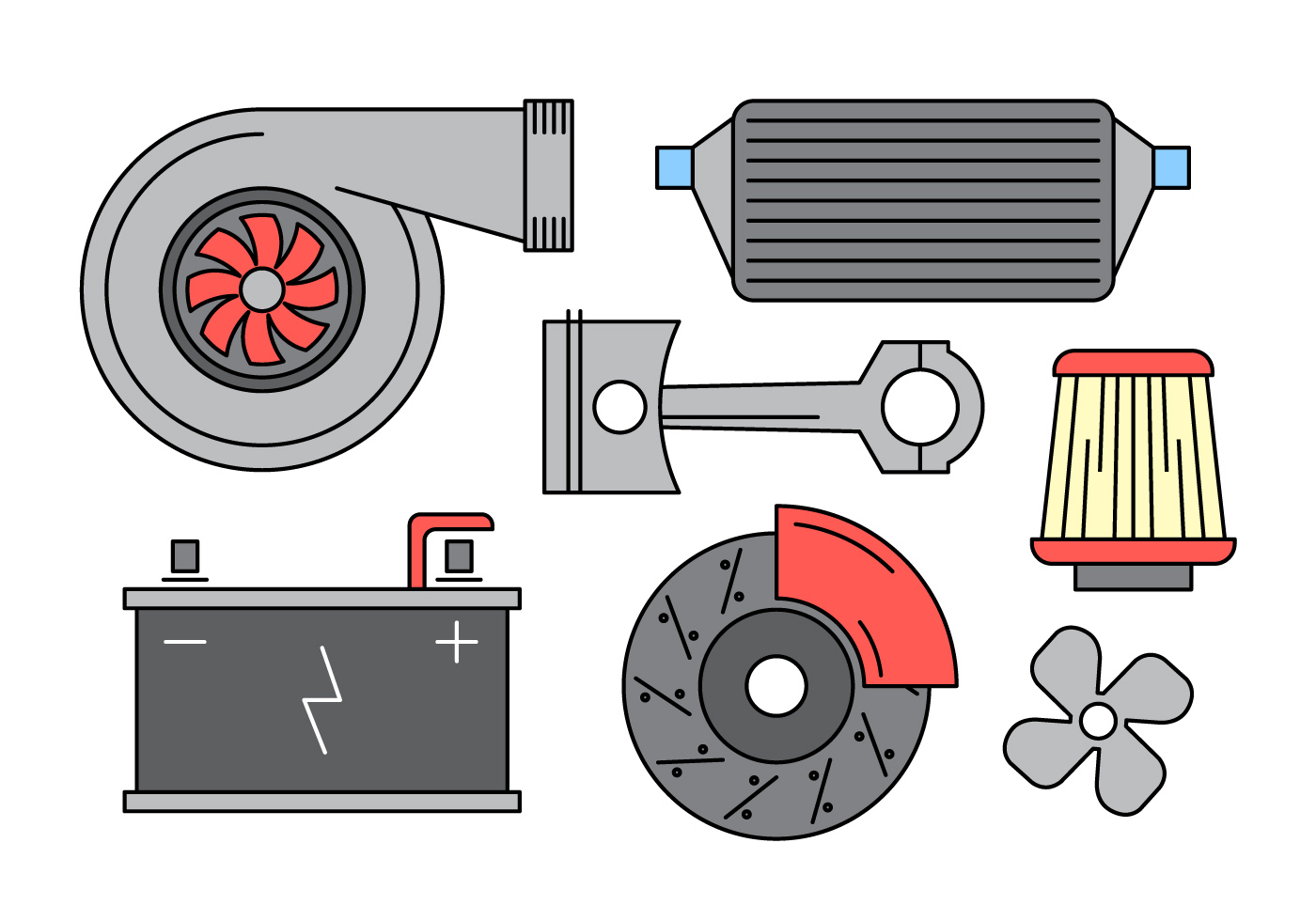 auto parti cestino diagramma di flusso 27177156 Arte vettoriale a Vecteezy