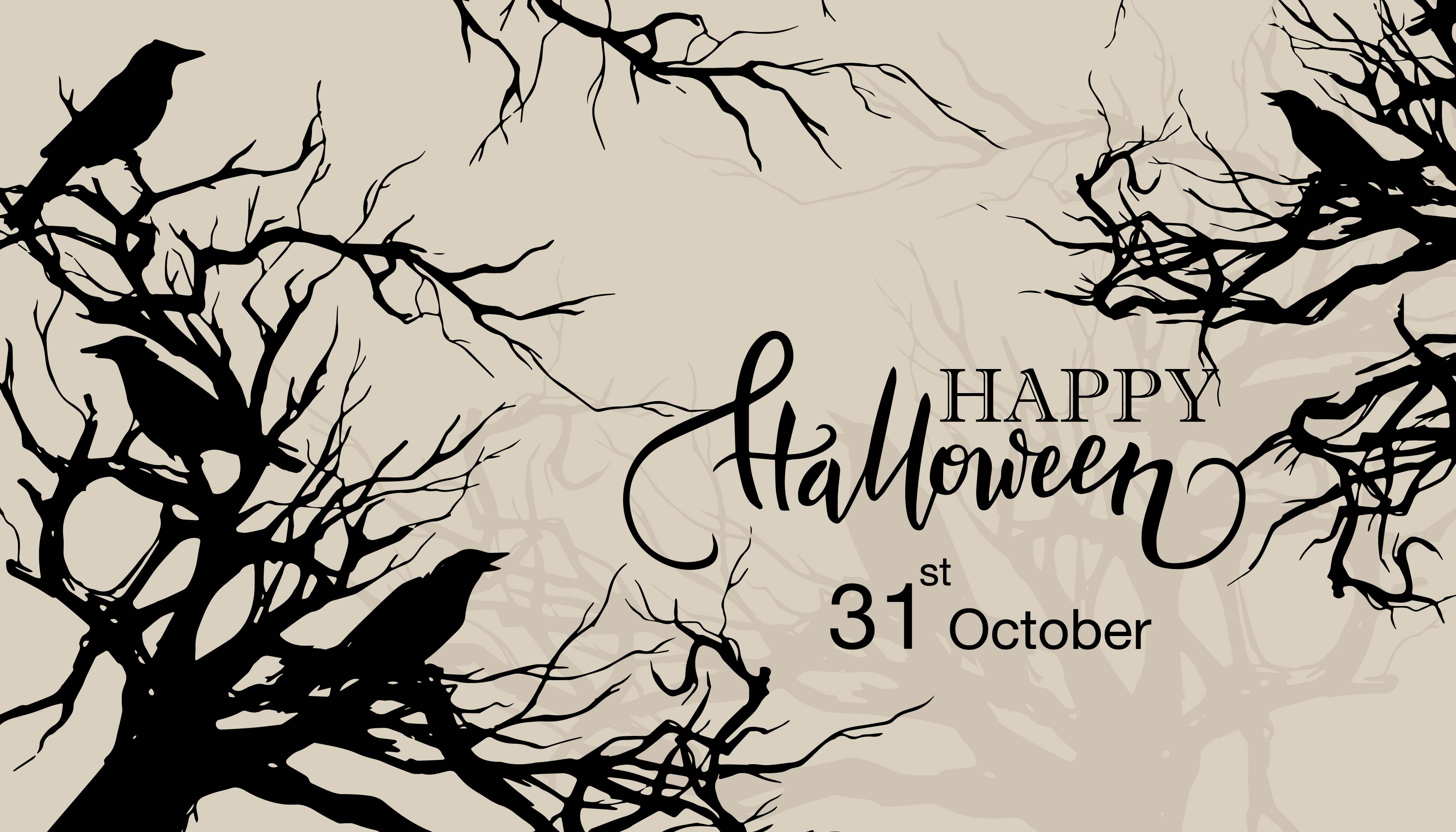 Happy halloween albero morto e uccelli silhouette design 1410717 - Scarica  Immagini Vettoriali Gratis, Grafica Vettoriale, e Disegno Modelli