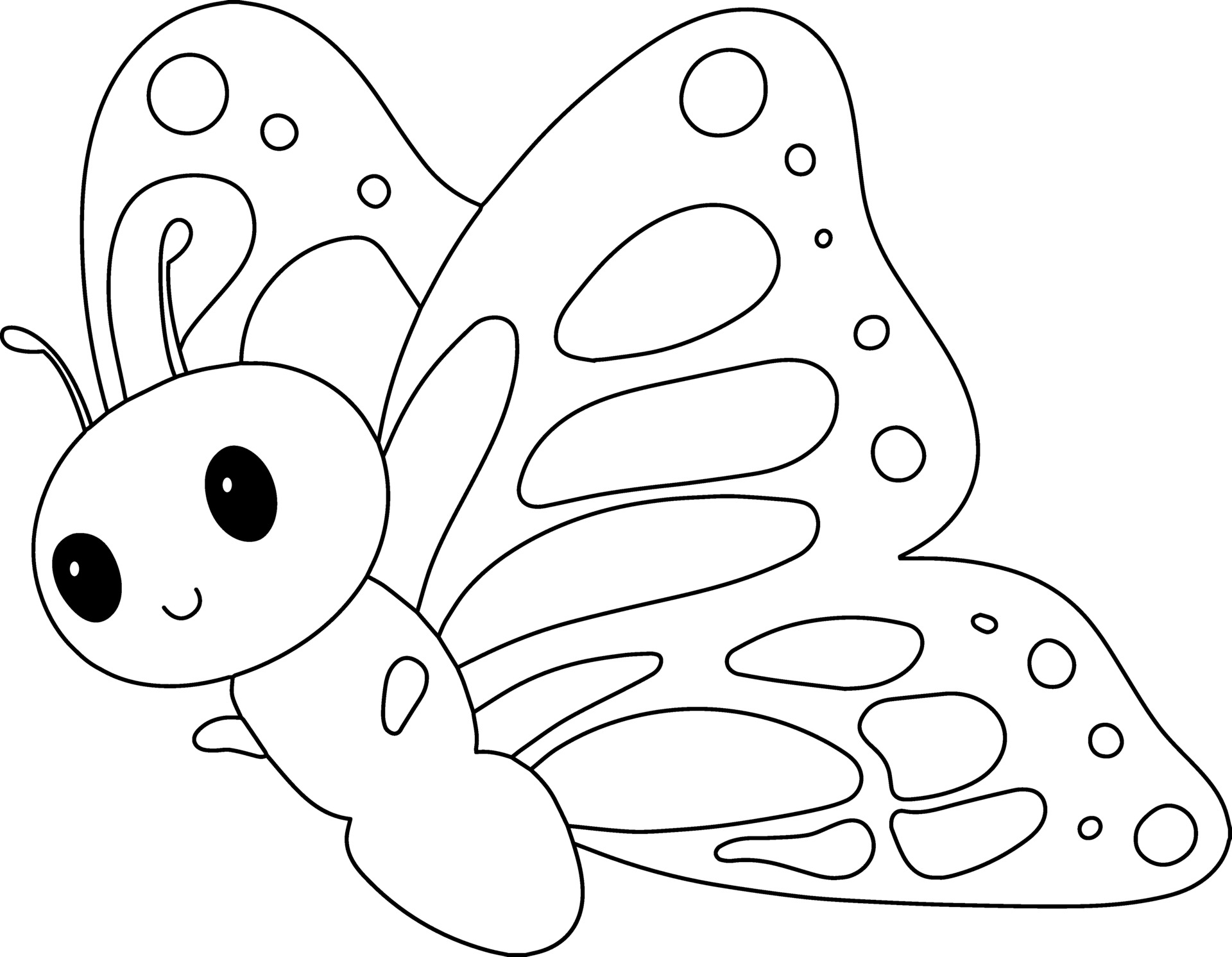 Farfalla Da Colorare Per Bambini Ottimo Per Il Libro Da Colorare Per Principianti 2297682 Scarica Immagini Vettoriali Gratis Grafica Vettoriale E Disegno Modelli