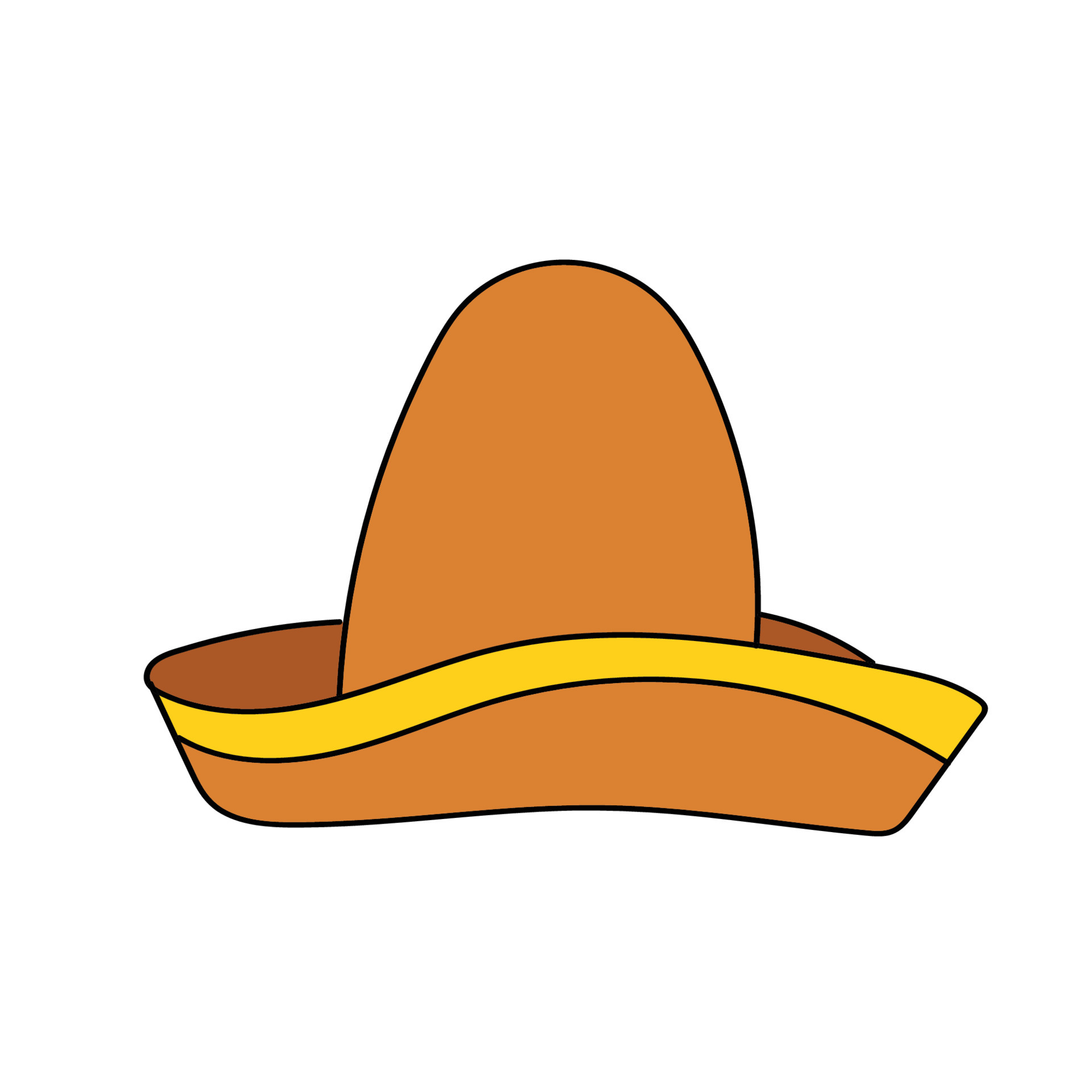 sombrero - cappello messicano 4398097 Arte vettoriale a Vecteezy