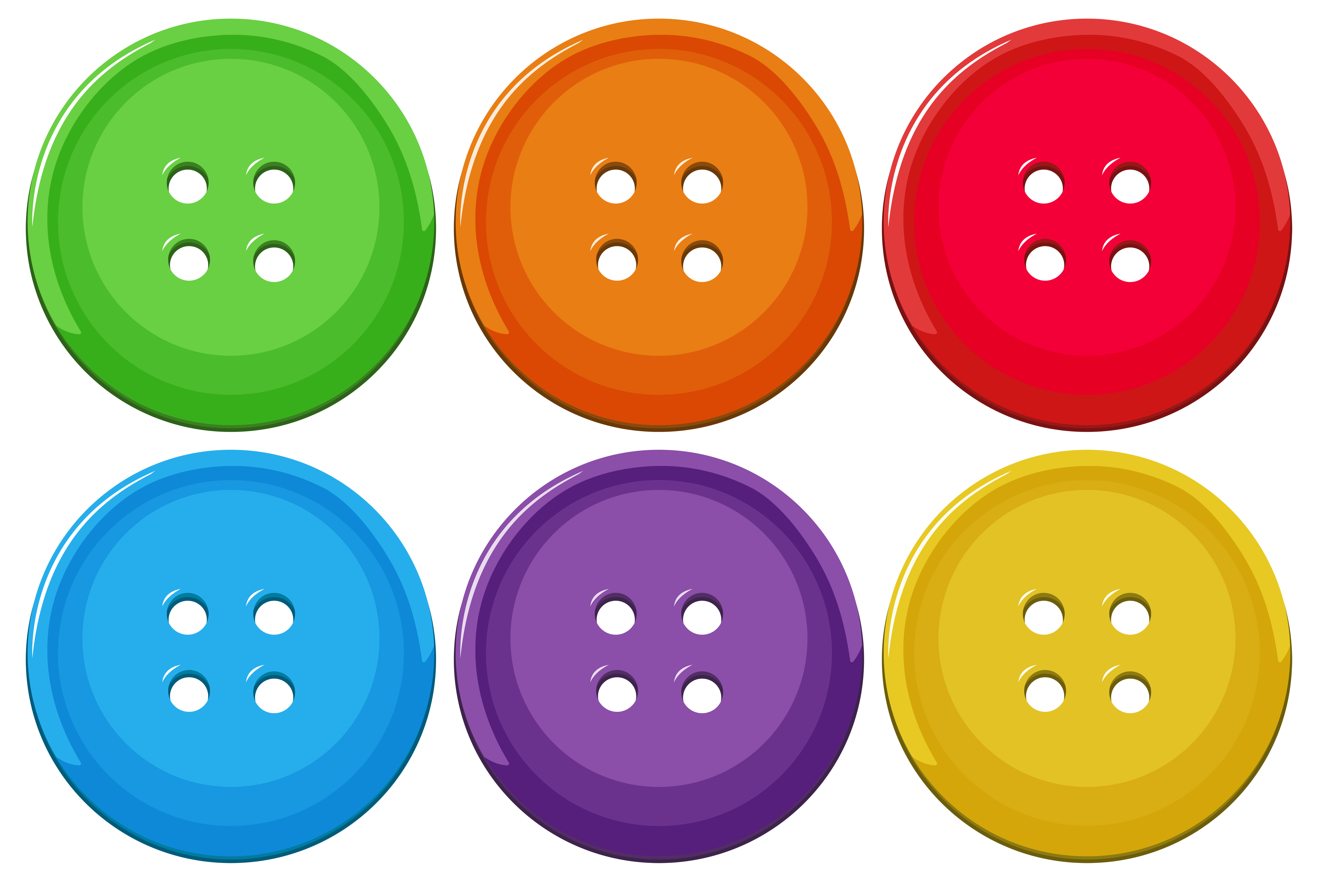 Set di bottoni colorati 447334 Arte vettoriale a Vecteezy