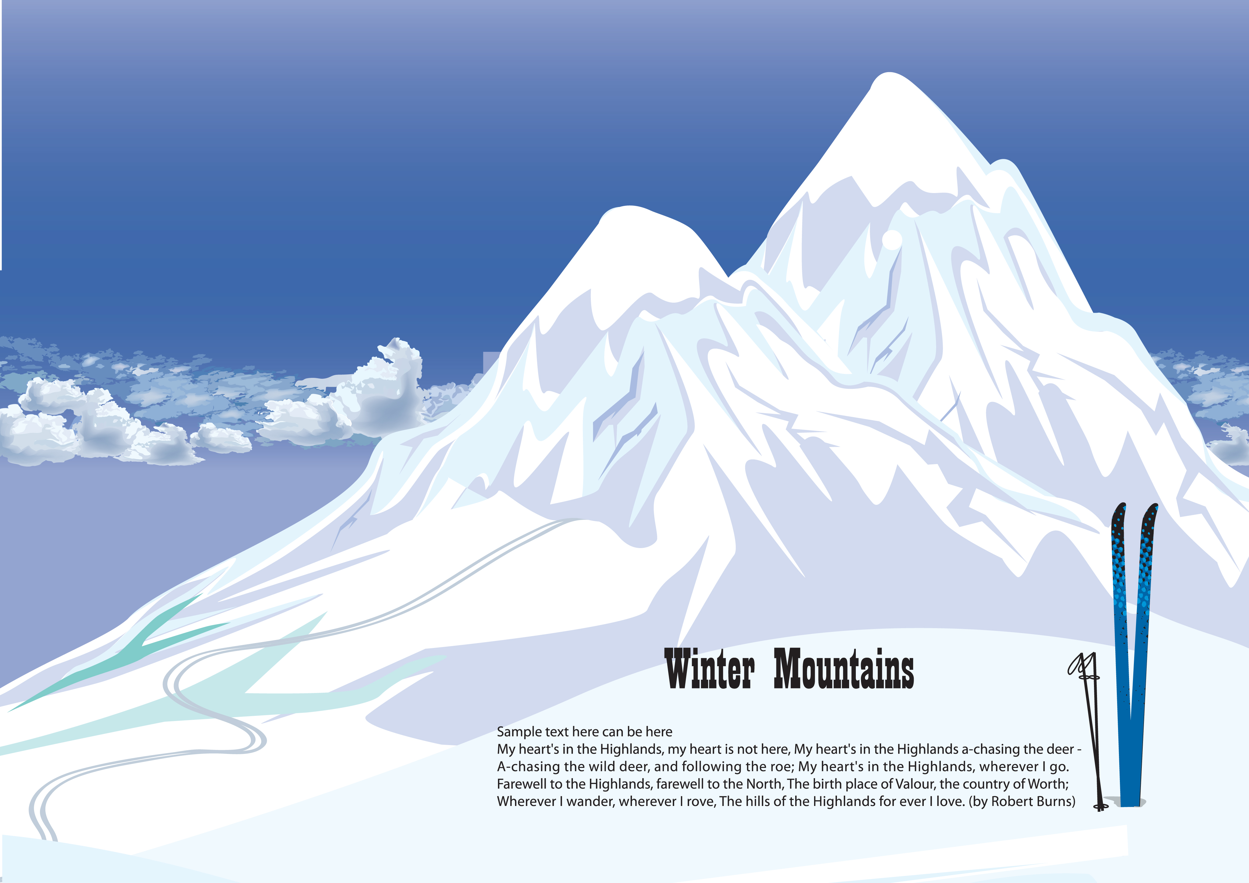 Paesaggio Invernale Montagne Innevate Sfondo Skyline Di Montagne Scarica Immagini Vettoriali Gratis Grafica Vettoriale E Disegno Modelli