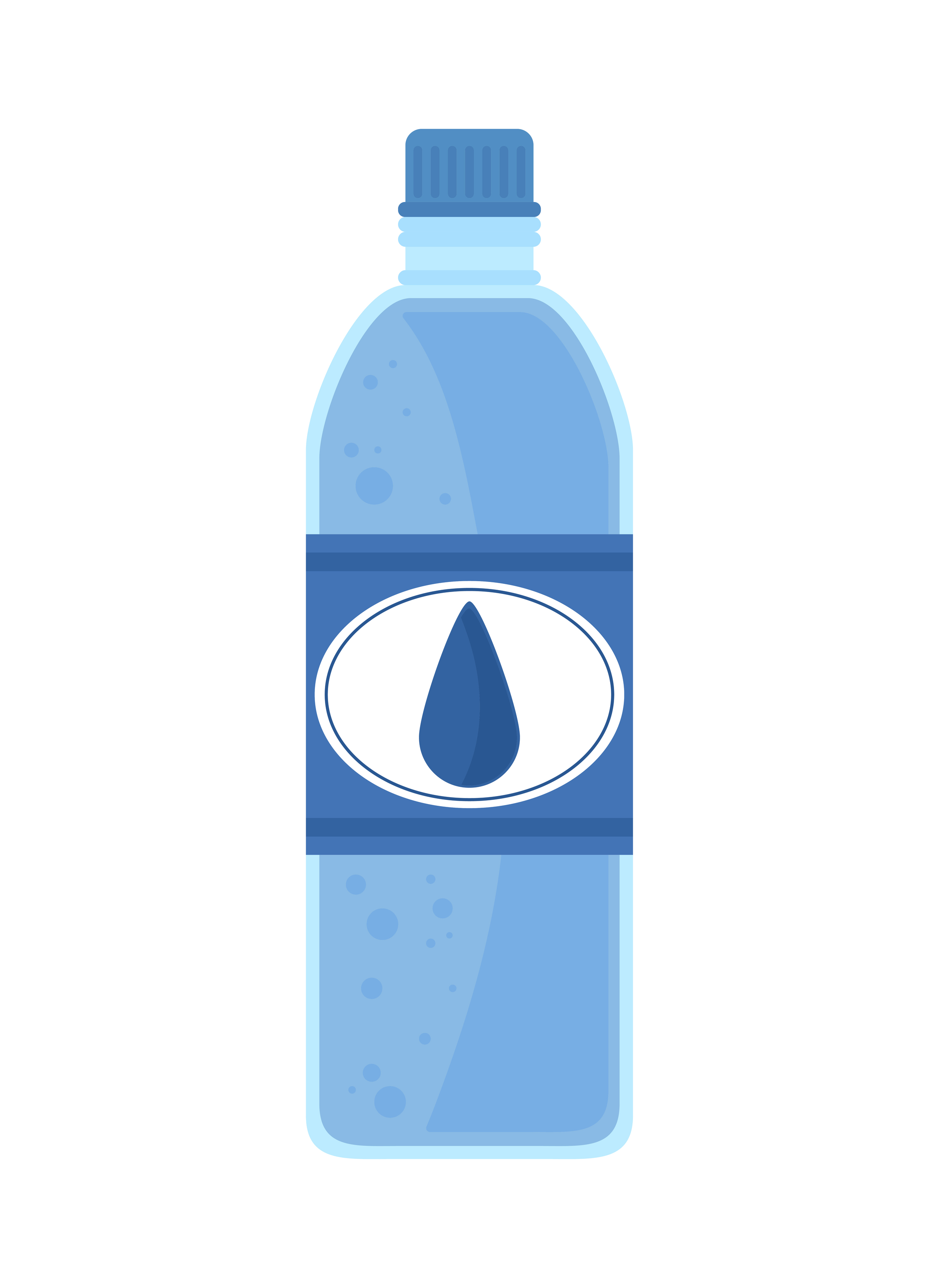 bottiglia d'acqua in plastica 6099165 Arte vettoriale a Vecteezy