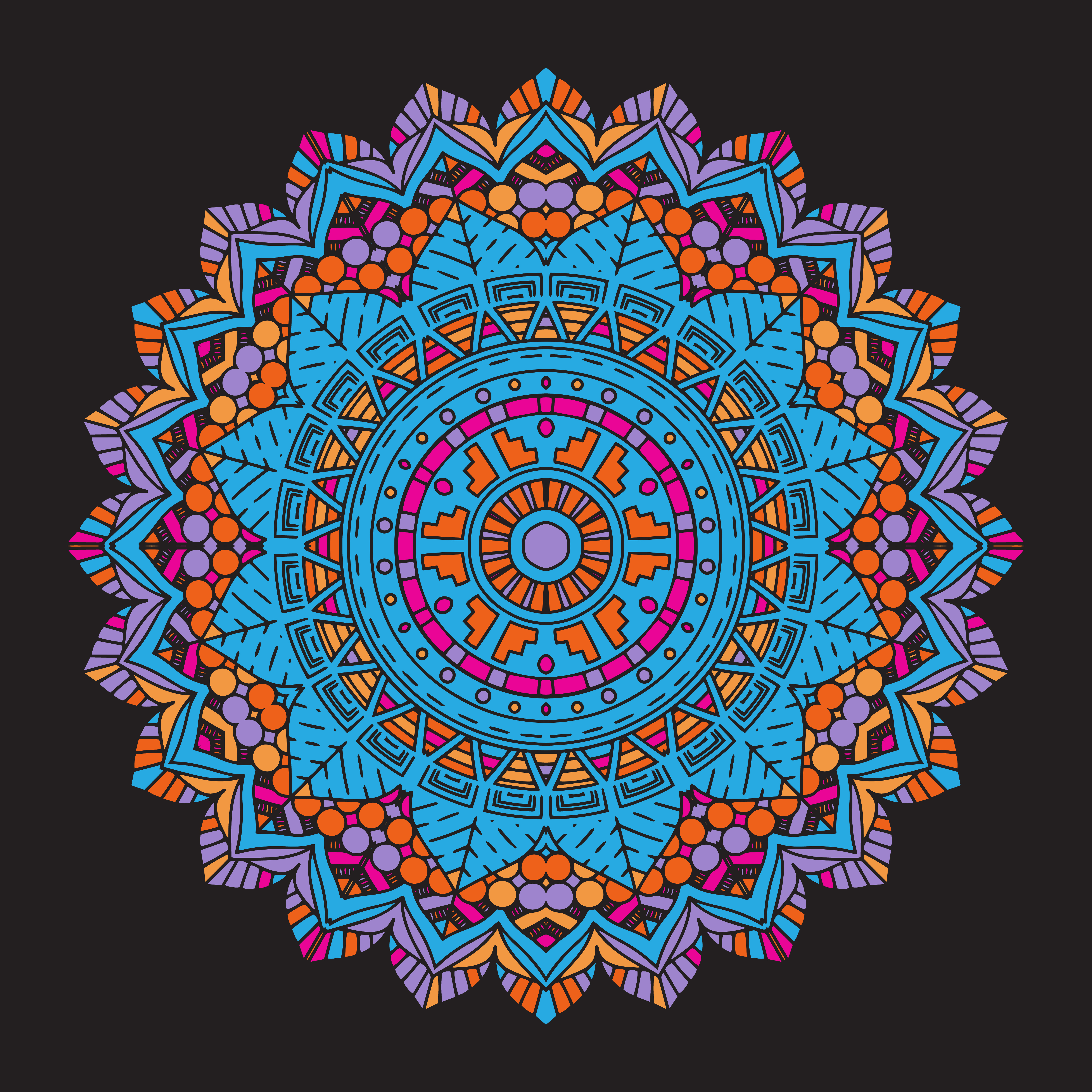 Astratto Sfondo Colorato Mandala Scarica Immagini Vettoriali Gratis Grafica Vettoriale E Disegno Modelli