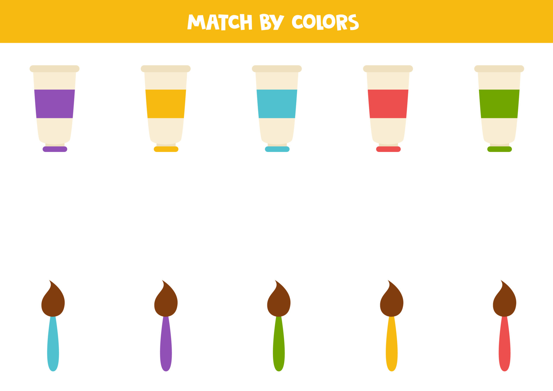gioco di corrispondenza dei colori per bambini in età prescolare