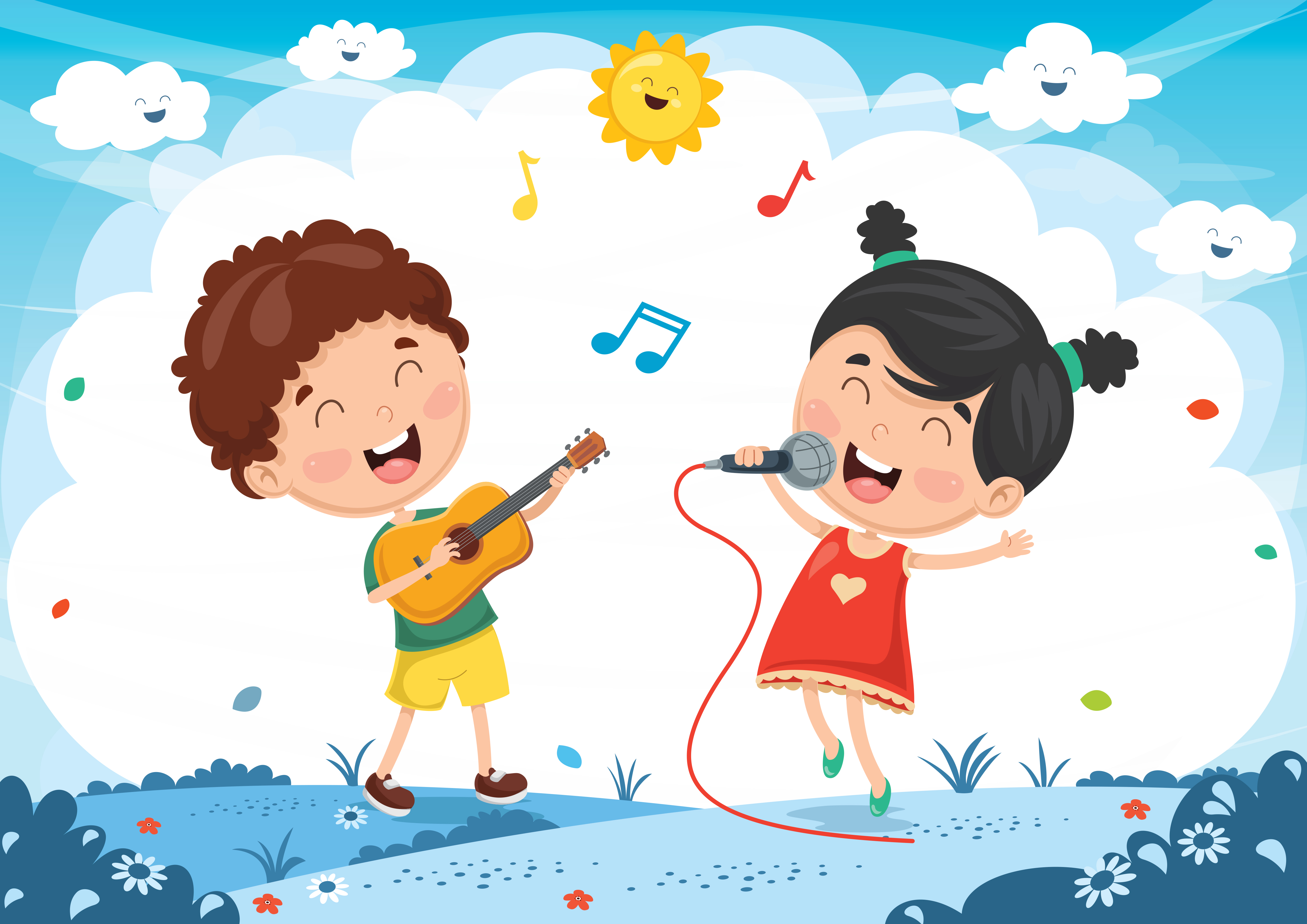 bambini cantare e giocando musicale strumenti musica bambini 29091337 PNG