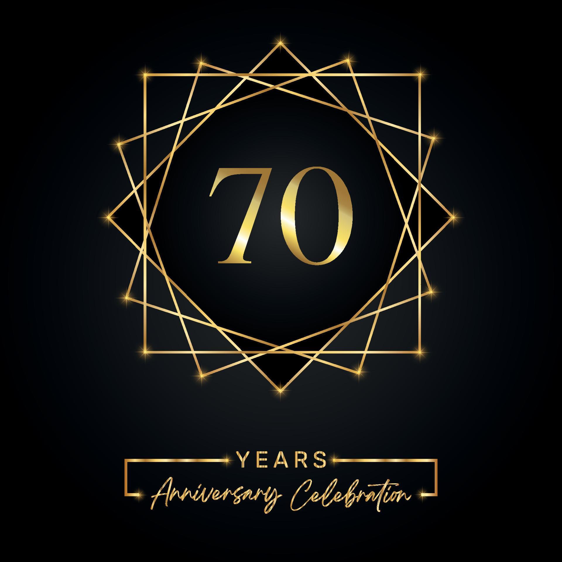 70 anni di design per la celebrazione dell'anniversario. Logo del