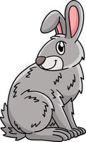 coniglio animale cartone animato colorato clipart illustrazione vettore