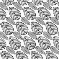 foglie semplici seamless pattern vettore