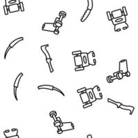 modello senza cuciture di vettore di attrezzature per il movimento del prato