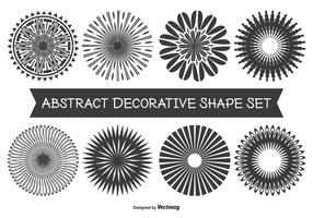 Set di forme decorative astratte assortite vettore