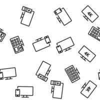 modello senza cuciture di vettore della televisione intelligente della TV