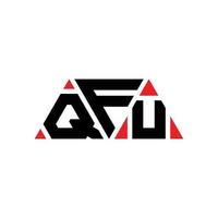 design del logo della lettera del triangolo qfu con forma triangolare. qfu triangolo logo design monogramma. modello di logo vettoriale triangolo qfu con colore rosso. logo triangolare qfu logo semplice, elegante e lussuoso. qfu