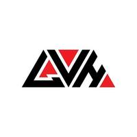 lvh triangolo logo design lettera con forma triangolare. monogramma di design del logo del triangolo lvh. modello di logo vettoriale triangolo lvh con colore rosso. logo triangolare lvh logo semplice, elegante e lussuoso. lv
