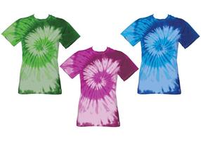 Camicie Tye Dye vettore