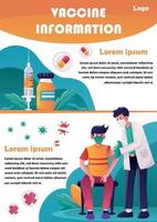 poster informativo sul vaccino vettore
