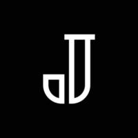 design moderno del logo della lettera j monogramma vettore