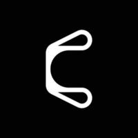 design moderno del logo della lettera c del monogramma vettore