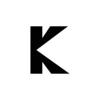 design moderno del logo della lettera monogramma k vettore
