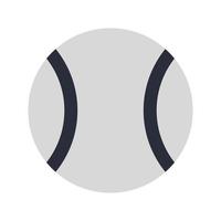 icona della sfera di base con stile piatto vettore