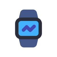 icona di smartwatch con stile piatto vettore