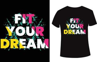 vettore di design t-shirt con citazione fantastica