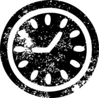 orologio da parete simbolo in difficoltà vettore