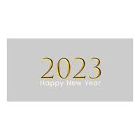 2023 felice anno nuovo sfondo. banner con numeri data 2023. illustrazione vettoriale