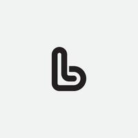 modello di logo monogramma lettera iniziale lb. vettore