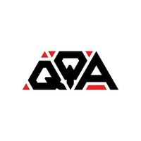 design del logo della lettera triangolare qqa con forma triangolare. qqa triangolo logo design monogramma. modello di logo vettoriale triangolo qqa con colore rosso. logo triangolare qqa logo semplice, elegante e lussuoso. qqa