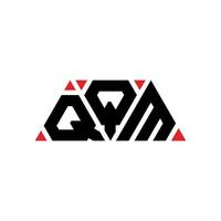 design del logo della lettera triangolare qqm con forma triangolare. qqm triangolo logo design monogramma. modello di logo vettoriale triangolo qqm con colore rosso. qqm logo triangolare logo semplice, elegante e lussuoso. mq