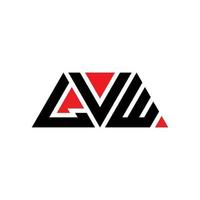 logo lettera triangolo lvw con forma triangolare. lvw triangolo logo design monogramma. modello di logo vettoriale triangolo lvw con colore rosso. logo triangolare lvw logo semplice, elegante e lussuoso. lvw