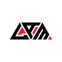 lam triangolo lettera logo design con forma triangolare. monogramma di design con logo triangolo lam. modello di logo vettoriale triangolo lam con colore rosso. lam logo triangolare logo semplice, elegante e lussuoso. lam