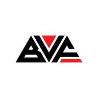 design del logo della lettera triangolare bvf con forma triangolare. bvf triangolo logo design monogramma. modello di logo vettoriale triangolo bvf con colore rosso. logo triangolare bvf logo semplice, elegante e lussuoso. bvf