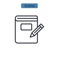 scrittura icone simbolo elementi vettoriali per il web infografica