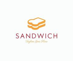 logo sandwich. modello di logo sandwich moderno vettore