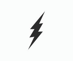 icona del fulmine vettore di simbolo di energia elettrica.
