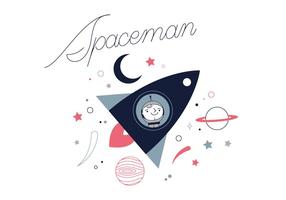 Spaceman Vector gratuito