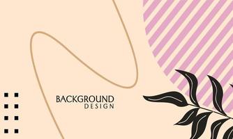 design banner vuoto con design estetico. sfondo color pastello vettore