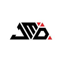 design del logo della lettera triangolare jmd con forma triangolare. monogramma di design del logo del triangolo jmd. modello di logo vettoriale triangolo jmd con colore rosso. logo triangolare jmd logo semplice, elegante e lussuoso. jmd