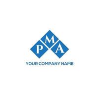 design del logo della lettera pma su sfondo bianco. pma creative iniziali lettera logo concept. design della lettera pma. vettore