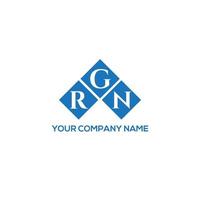 rgn lettera logo design su sfondo bianco. rgn creative iniziali lettera logo concept. disegno della lettera rgn. vettore