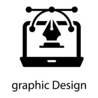 icona del glifo di progettazione grafica isolata su sfondo bianco vettore