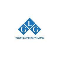 glg lettera logo design su sfondo bianco. glg creative iniziali lettera logo concept. disegno della lettera glg. vettore