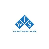 wjs lettera logo design su sfondo bianco. wjs creative iniziali lettera logo concept. disegno della lettera wjs. vettore