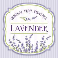 etichetta shabby chic vintage lavanda vettore