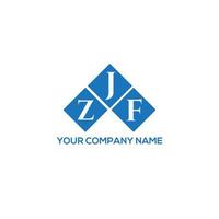 zjf lettera logo design su sfondo bianco. zjf creative iniziali lettera logo concept. disegno della lettera zjf. vettore