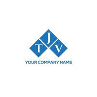 tjv lettera logo design su sfondo bianco. tjv creative iniziali lettera logo concept. disegno della lettera tjv. vettore