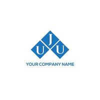 uju lettera logo design su sfondo bianco. uju creative iniziali lettera logo concept. disegno della lettera uju. vettore