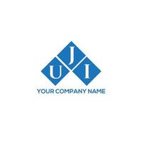 uji lettera logo design su sfondo bianco. uji creative iniziali lettera logo concept. disegno della lettera uji. vettore